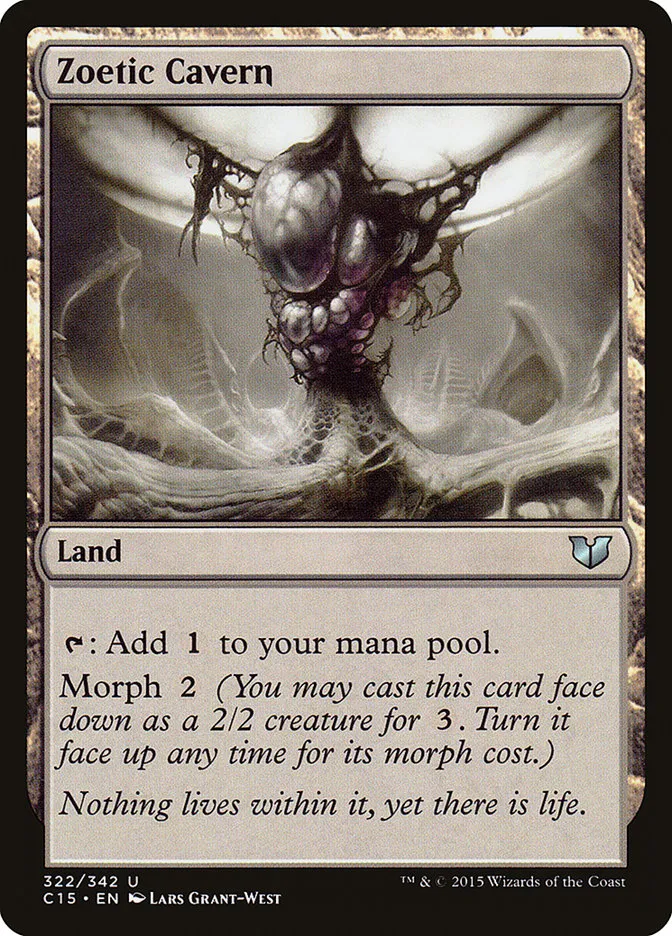 2015 Commander 2015 Zoetic Cavern uncommon #322 uncommon card image