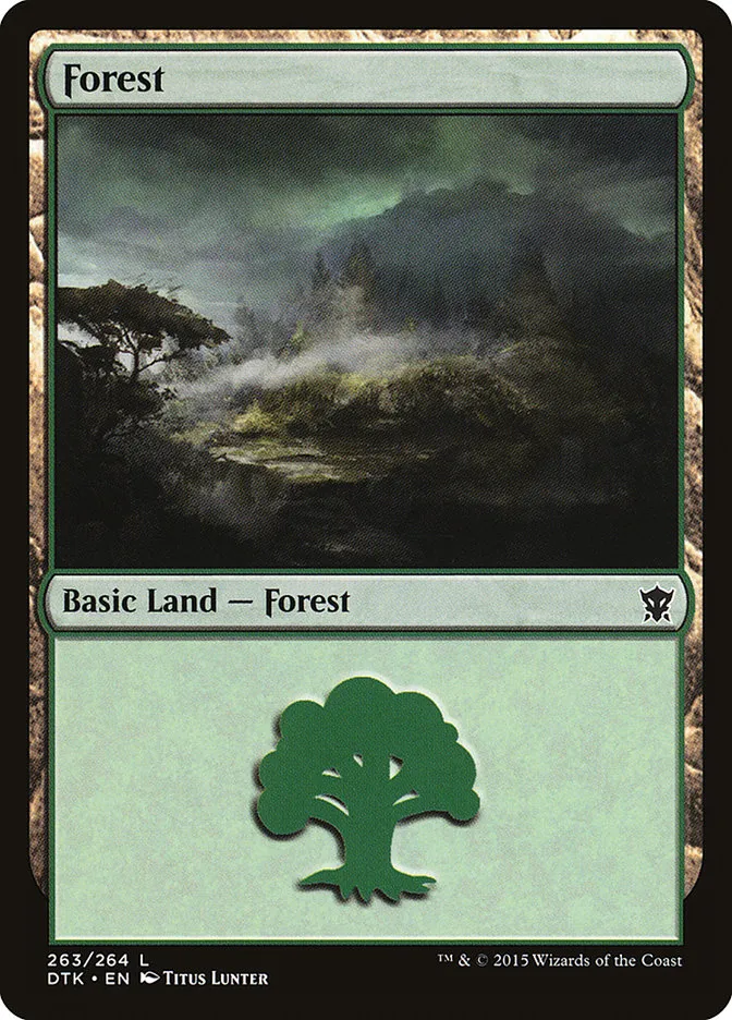 2015 Dragons of Tarkir Forest #263 common card image