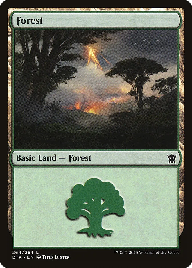 2015 Dragons of Tarkir Forest #264 common card image