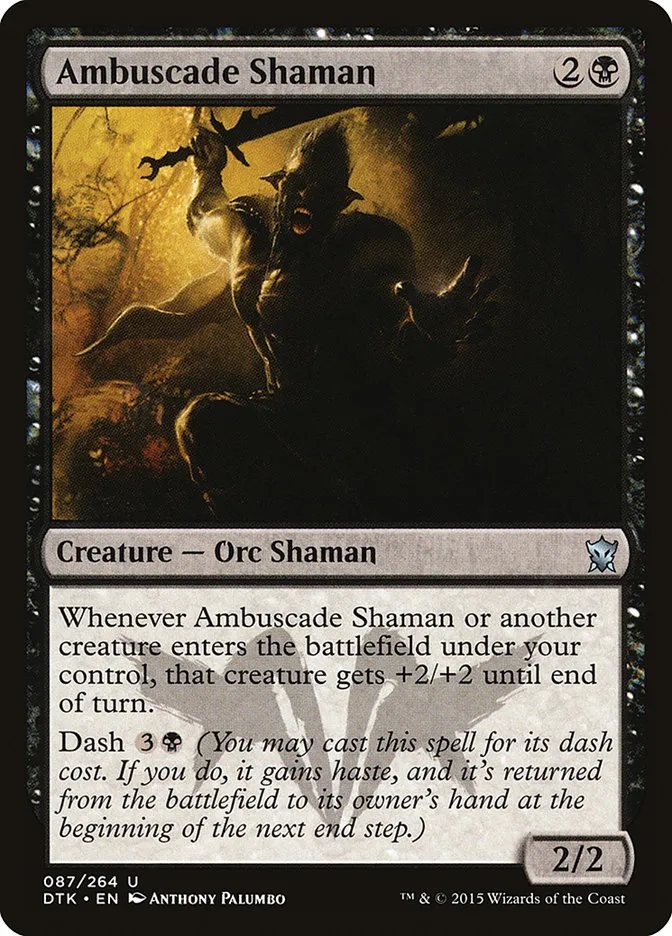 2015 Dragons of Tarkir Ambuscade Shaman uncommon #87 uncommon card image