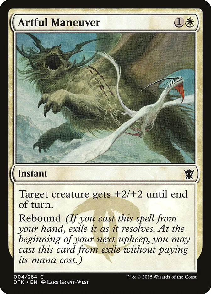 2015 Dragons of Tarkir Artful Maneuver common #4 common card image