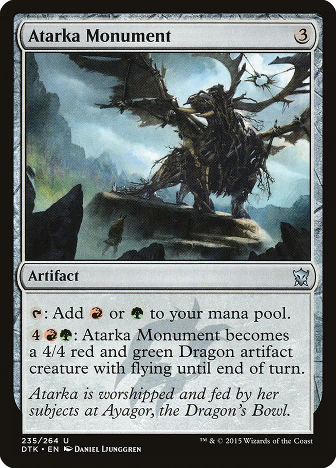 2015 Dragons of Tarkir Atarka Monument uncommon #235 uncommon card image