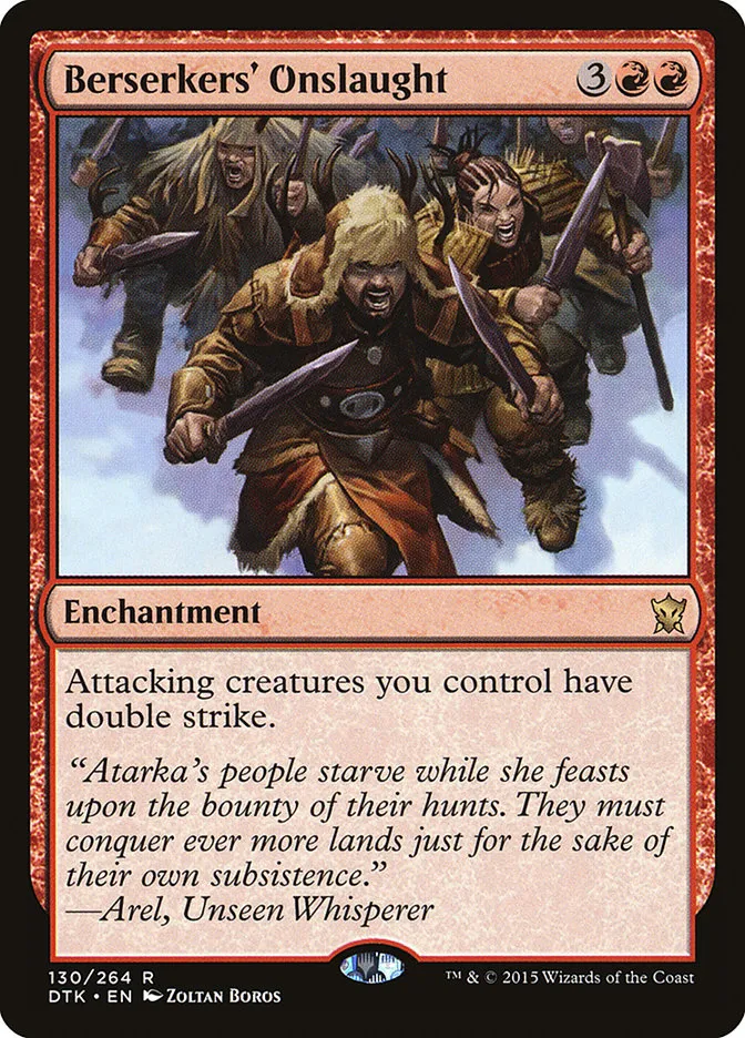 2015 Dragons of Tarkir Berserkers' Onslaught rare #130 rare card image