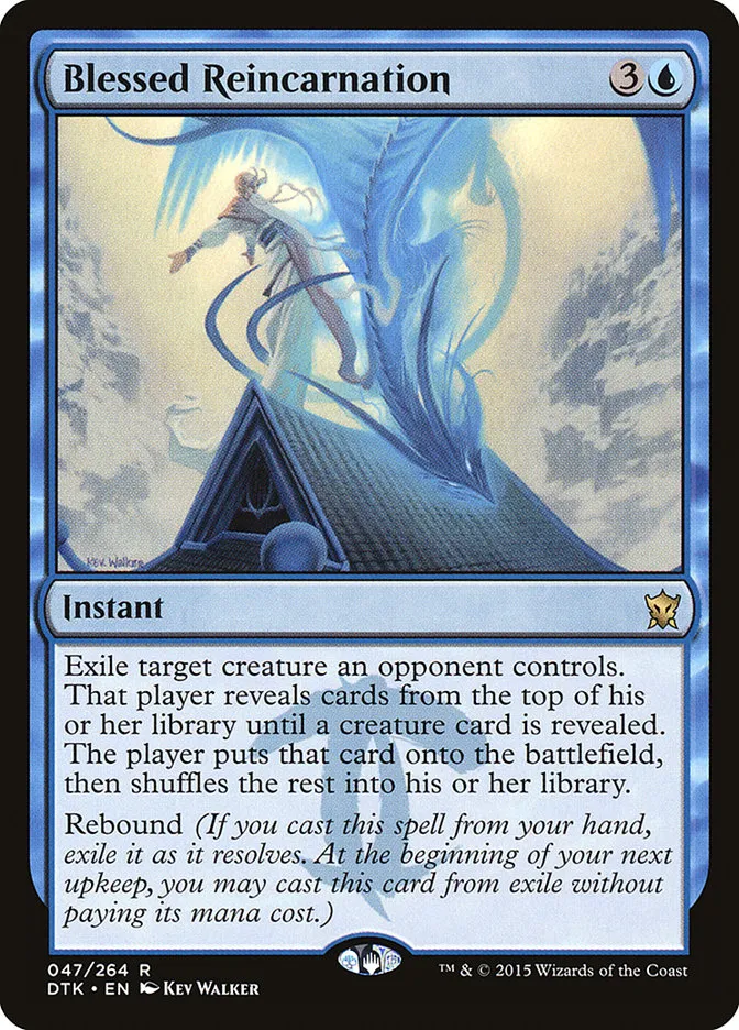 2015 Dragons of Tarkir Blessed Reincarnation rare #47 rare card image