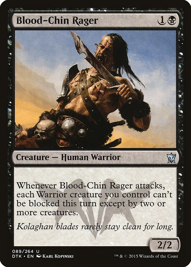 2015 Dragons of Tarkir Blood-Chin Rager uncommon #89 uncommon card image