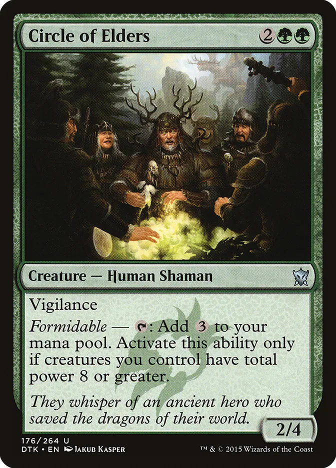 2015 Dragons of Tarkir Circle of Elders uncommon #176 uncommon card image