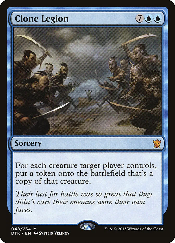 2015 Dragons of Tarkir Clone Legion mythic #48 mythic card image