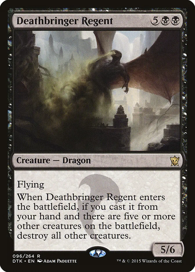 2015 Dragons of Tarkir Deathbringer Regent rare #96 rare card image
