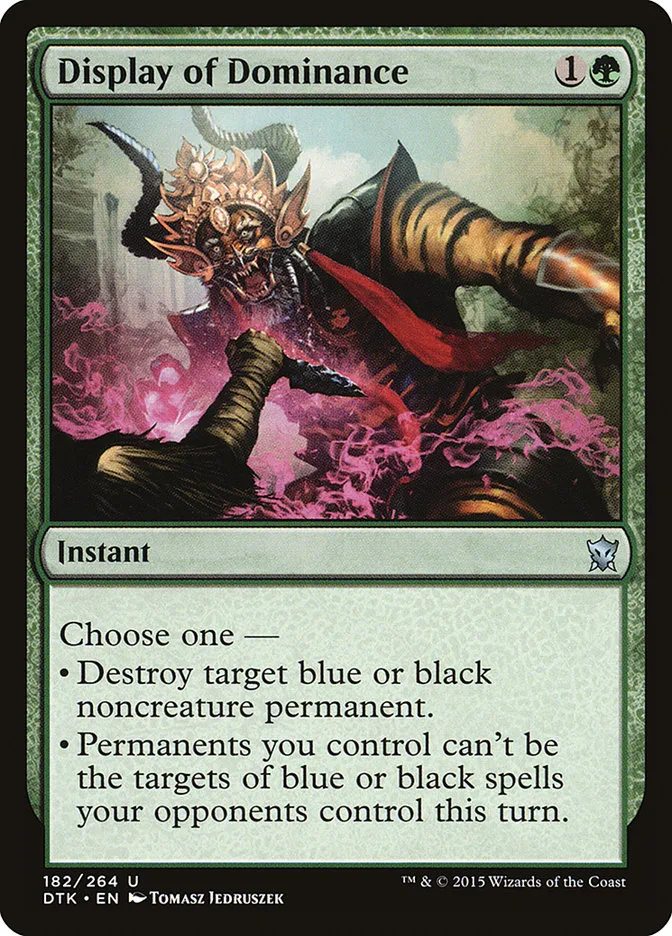 2015 Dragons of Tarkir Display of Dominance uncommon #182 uncommon card image