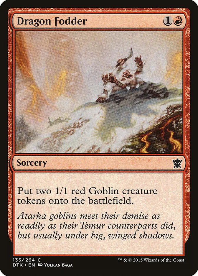 2015 Dragons of Tarkir Dragon Fodder #135 common card image