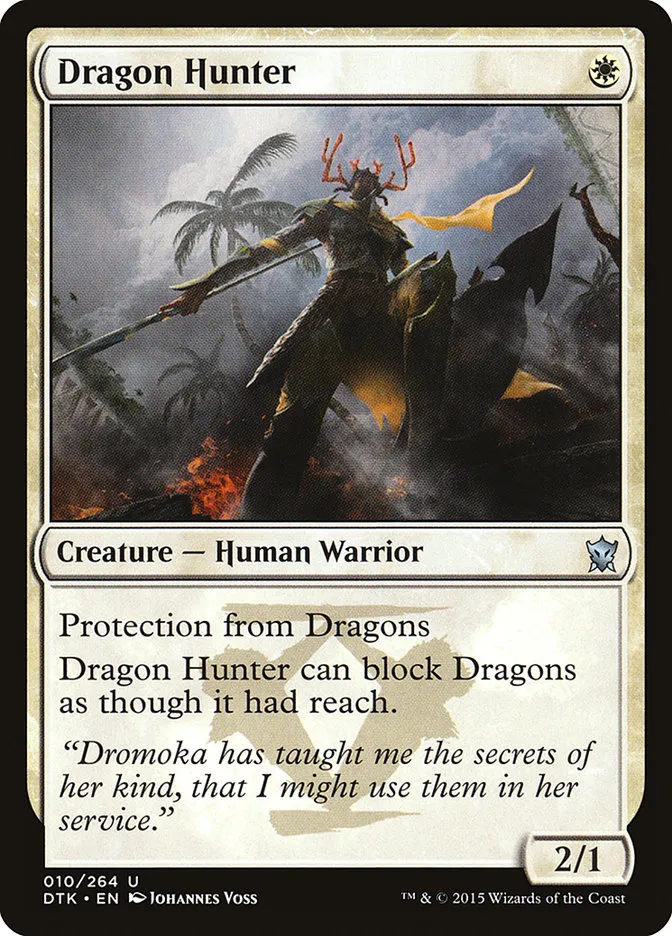 2015 Dragons of Tarkir Dragon Hunter uncommon #10 uncommon card image