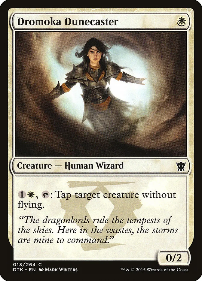 2015 Dragons of Tarkir Dromoka Dunecaster common #13 common card image