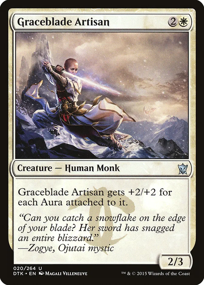 2015 Dragons of Tarkir Graceblade Artisan uncommon #20 uncommon card image