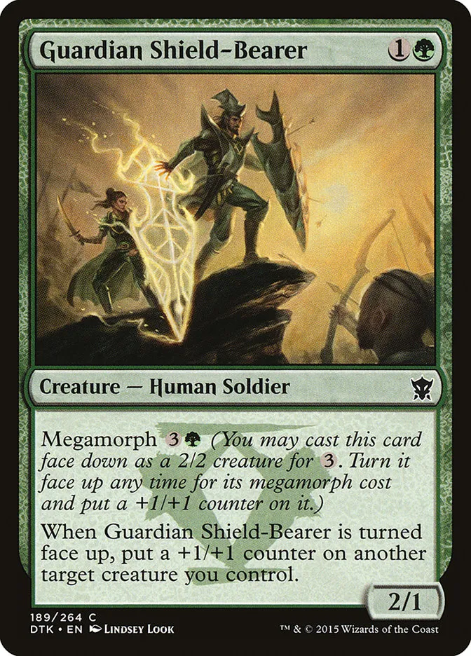 2015 Dragons of Tarkir Guardian Shield-Bearer #189 common card image