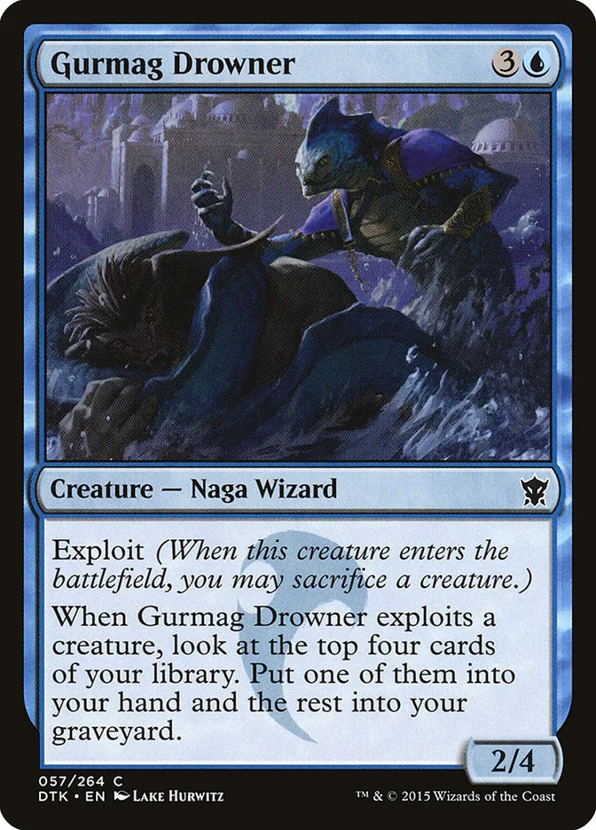 2015 Dragons of Tarkir Gurmag Drowner common #57 common card image