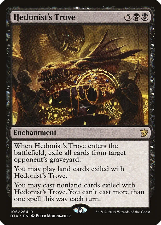 2015 Dragons of Tarkir Hedonist's Trove rare #106 rare card image