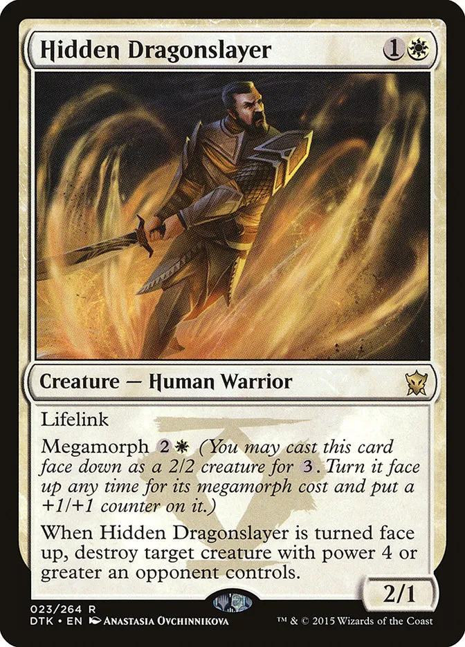 2015 Dragons of Tarkir Hidden Dragonslayer rare #23 rare card image