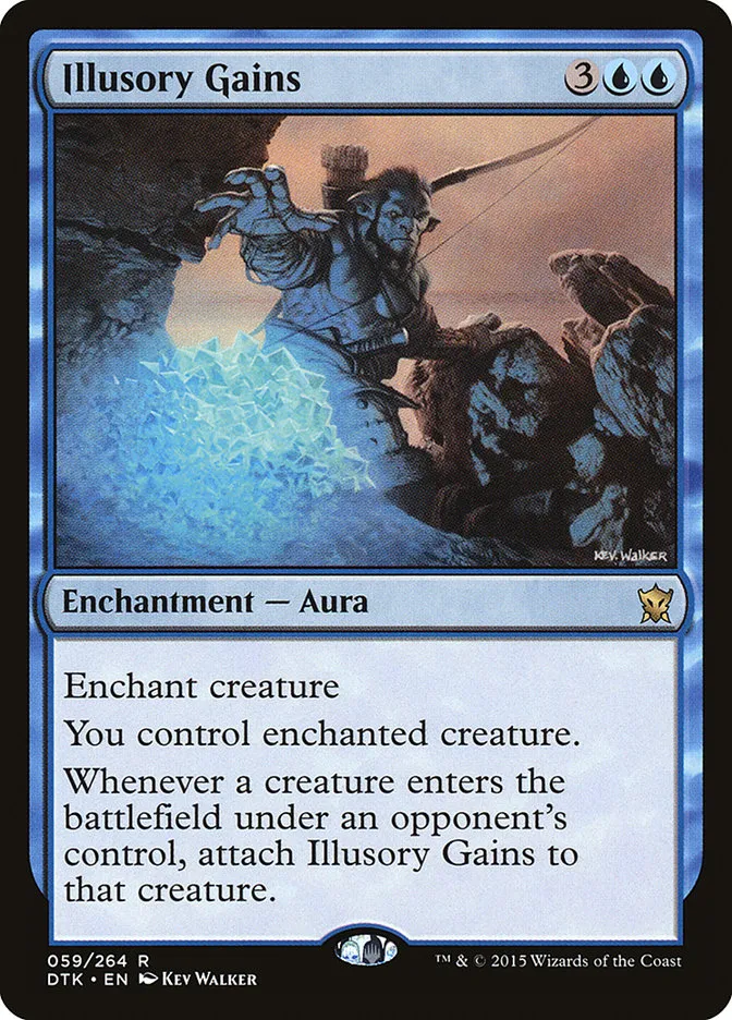 2015 Dragons of Tarkir Illusory Gains rare #59 rare card image
