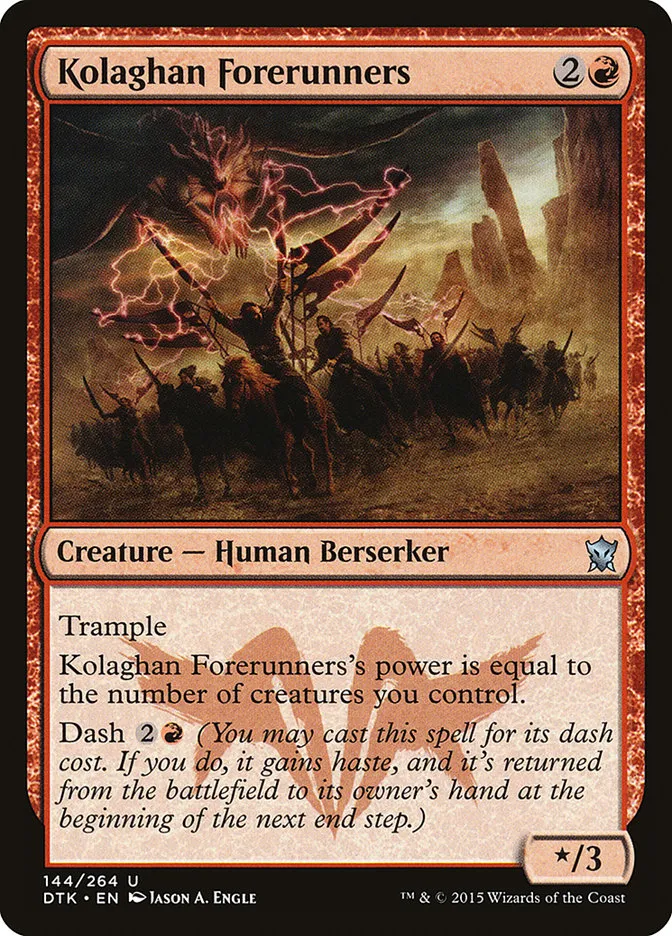 2015 Dragons of Tarkir Kolaghan Forerunners uncommon #144 uncommon card image