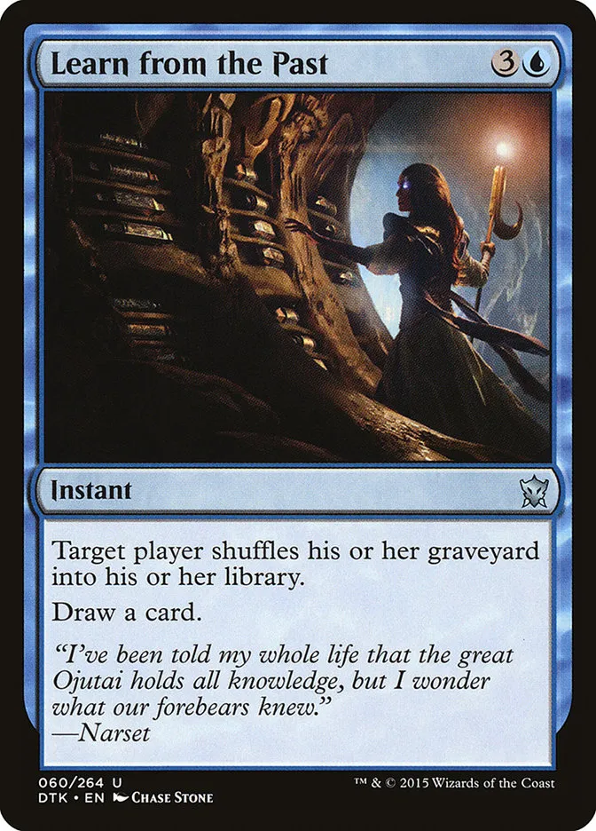 2015 Dragons of Tarkir Learn from the Past uncommon #60 uncommon card image