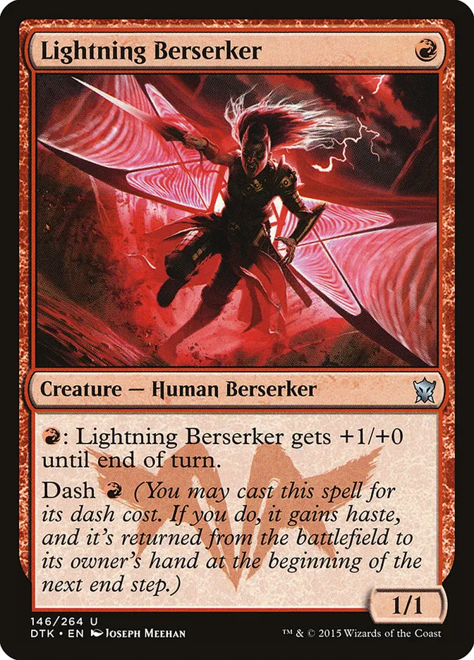2015 Dragons of Tarkir Lightning Berserker uncommon #146 uncommon card image