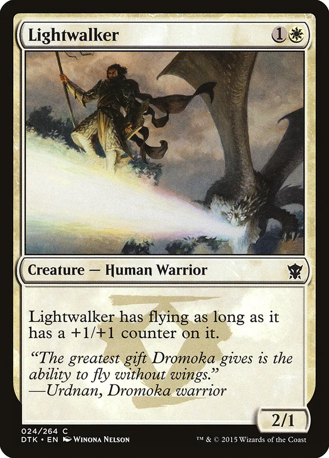 2015 Dragons of Tarkir Lightwalker common #24 common card image