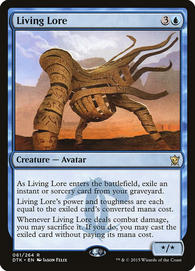 2015 Dragons of Tarkir Living Lore rare #61 rare card image