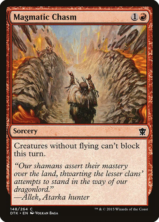 2015 Dragons of Tarkir Magmatic Chasm #148 common card image