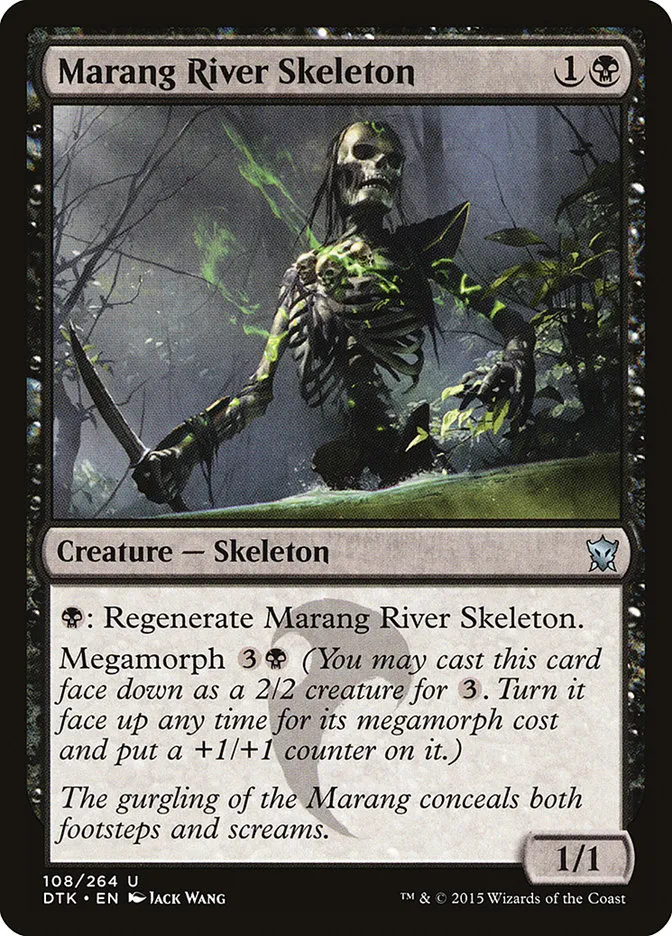 2015 Dragons of Tarkir Marang River Skeleton uncommon #108 uncommon card image