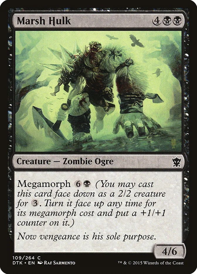 2015 Dragons of Tarkir Marsh Hulk #109 common card image