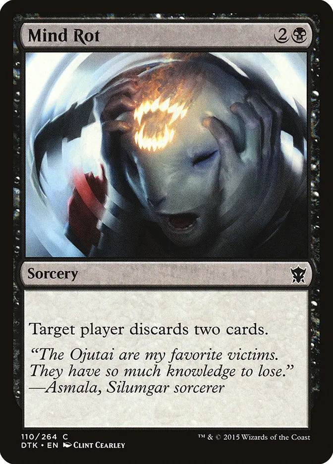 2015 Dragons of Tarkir Mind Rot #110 common card image