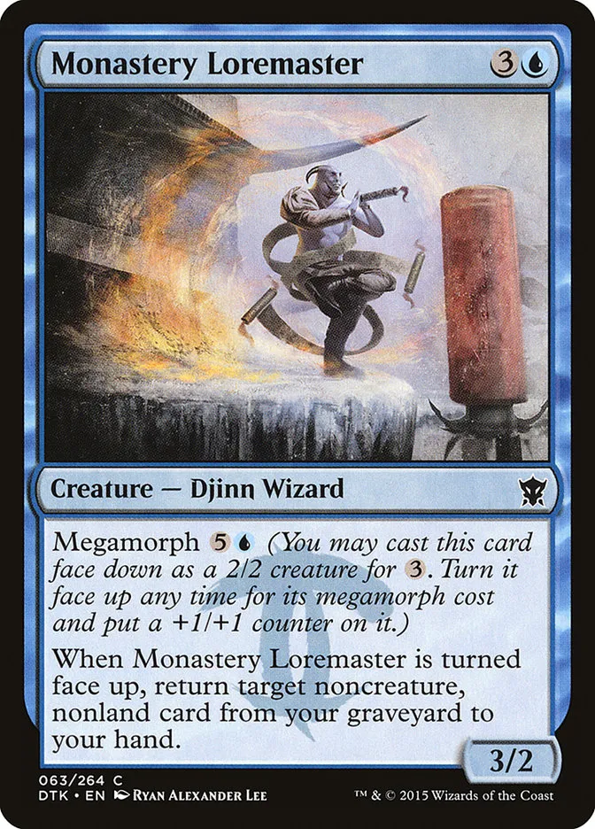 2015 Dragons of Tarkir Monastery Loremaster common #63 common card image