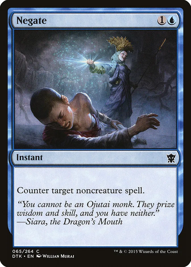 2015 Dragons of Tarkir Negate common #65 common card image