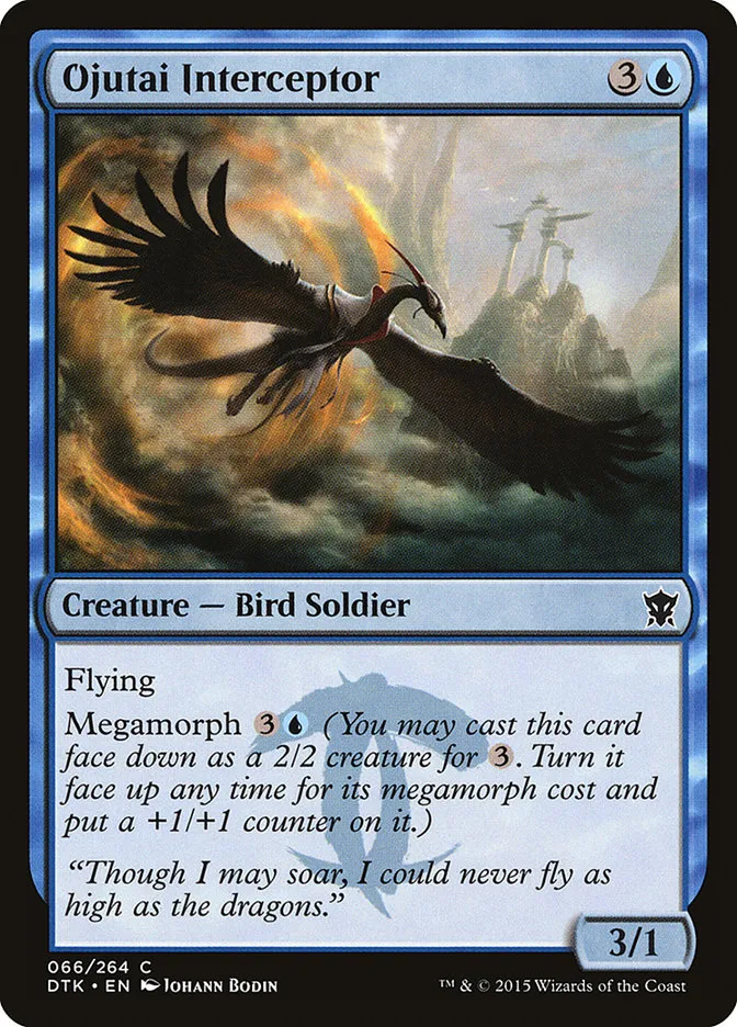 2015 Dragons of Tarkir Ojutai Interceptor common #66 common card image