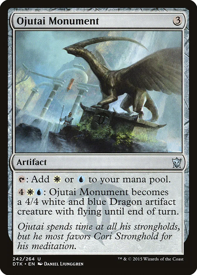 2015 Dragons of Tarkir Ojutai Monument uncommon #242 uncommon card image