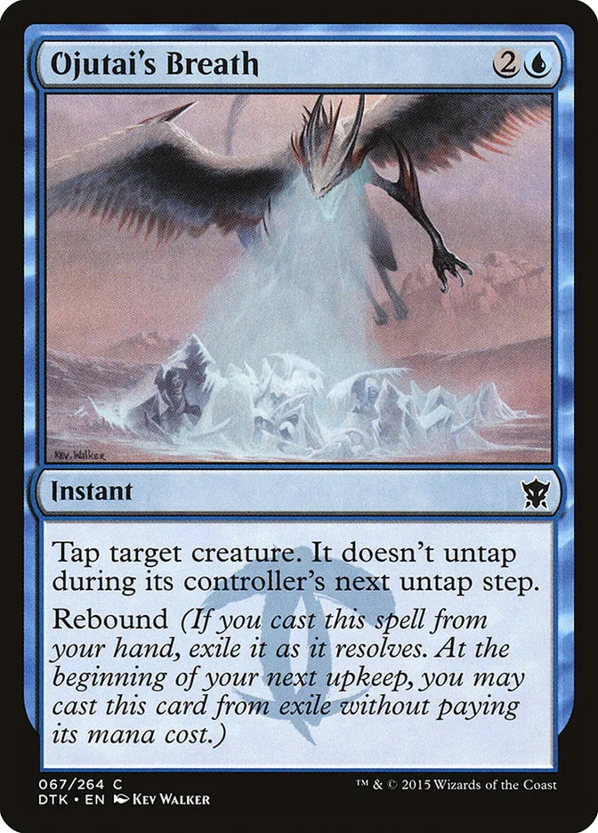 2015 Dragons of Tarkir Ojutai's Breath common #67 common card image