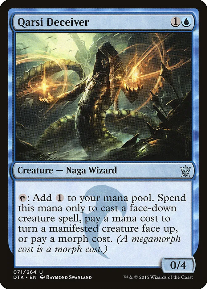 2015 Dragons of Tarkir Qarsi Deceiver uncommon #71 uncommon card image