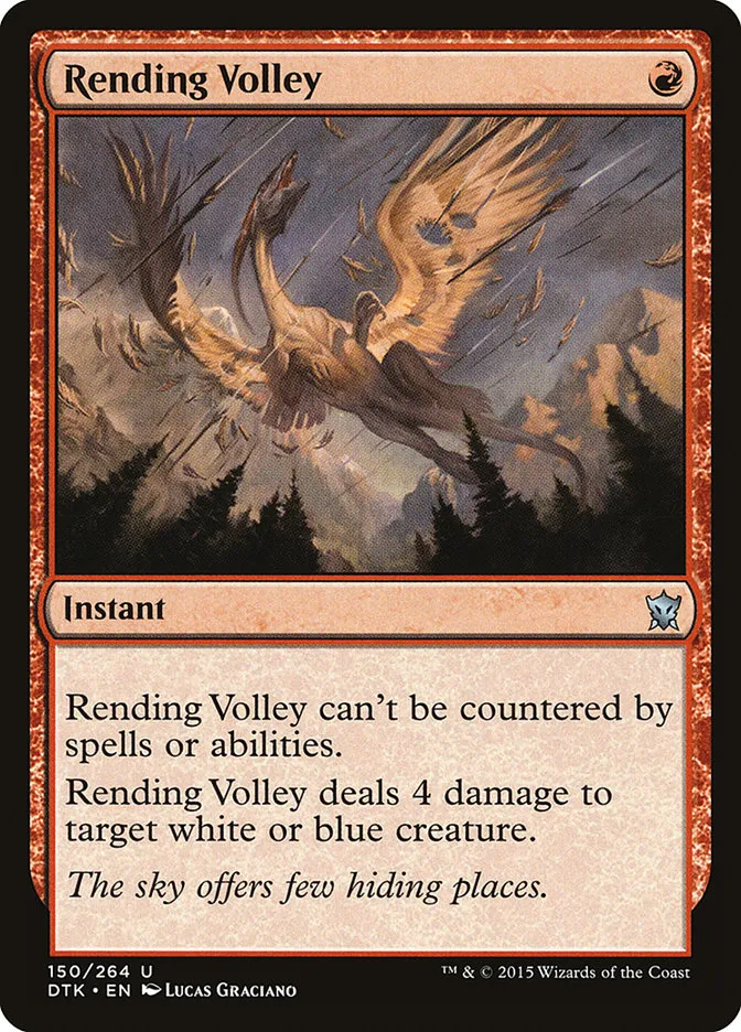 2015 Dragons of Tarkir Rending Volley uncommon #150 uncommon card image