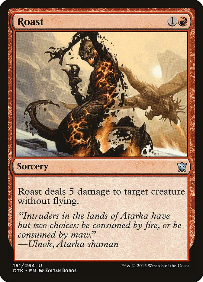 2015 Dragons of Tarkir Roast uncommon #151 uncommon card image