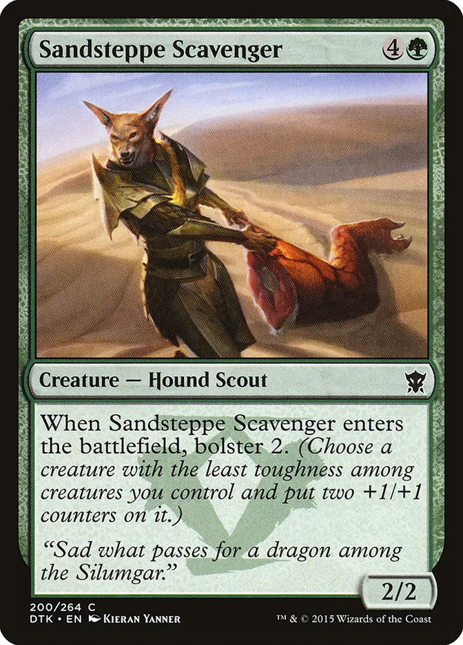 2015 Dragons of Tarkir Sandsteppe Scavenger #200 common card image