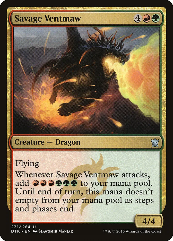 2015 Dragons of Tarkir Savage Ventmaw uncommon #231 uncommon card image