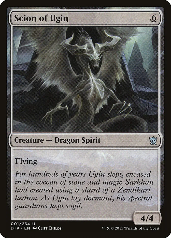 2015 Dragons of Tarkir Scion of Ugin uncommon #1 uncommon card image
