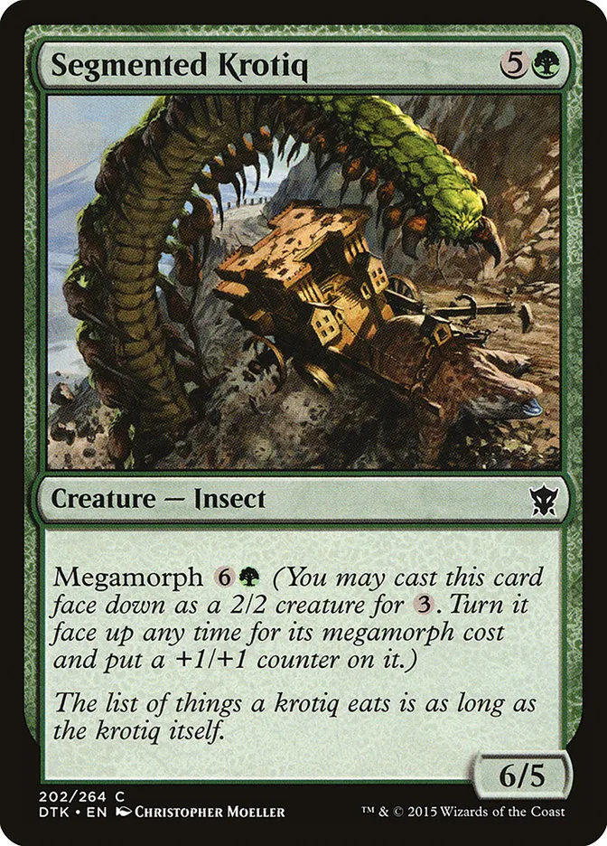 2015 Dragons of Tarkir Segmented Krotiq #202 common card image