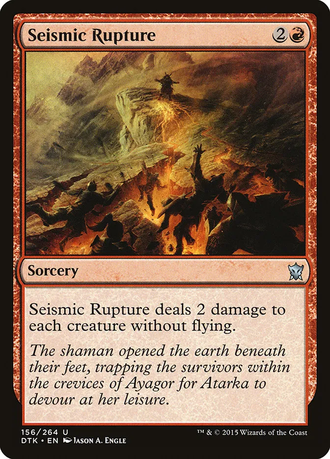 2015 Dragons of Tarkir Seismic Rupture uncommon #156 uncommon card image