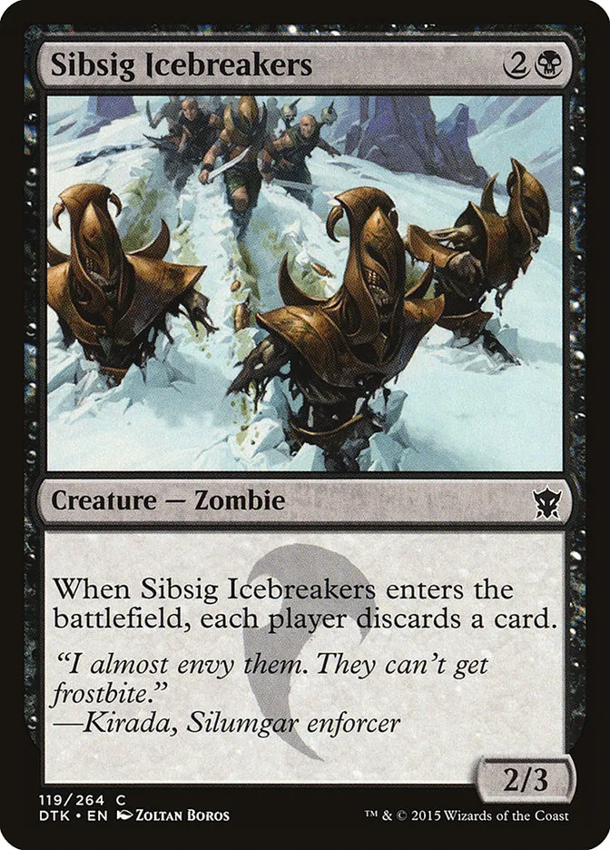 2015 Dragons of Tarkir Sibsig Icebreakers #119 common card image