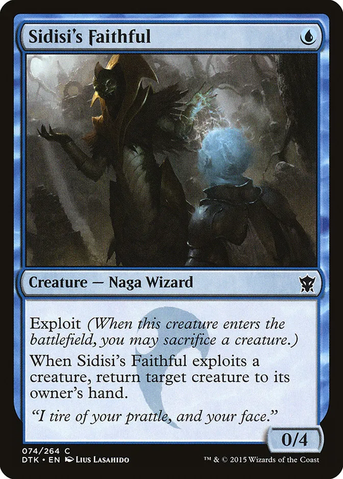 2015 Dragons of Tarkir Sidisi's Faithful common #74 common card image