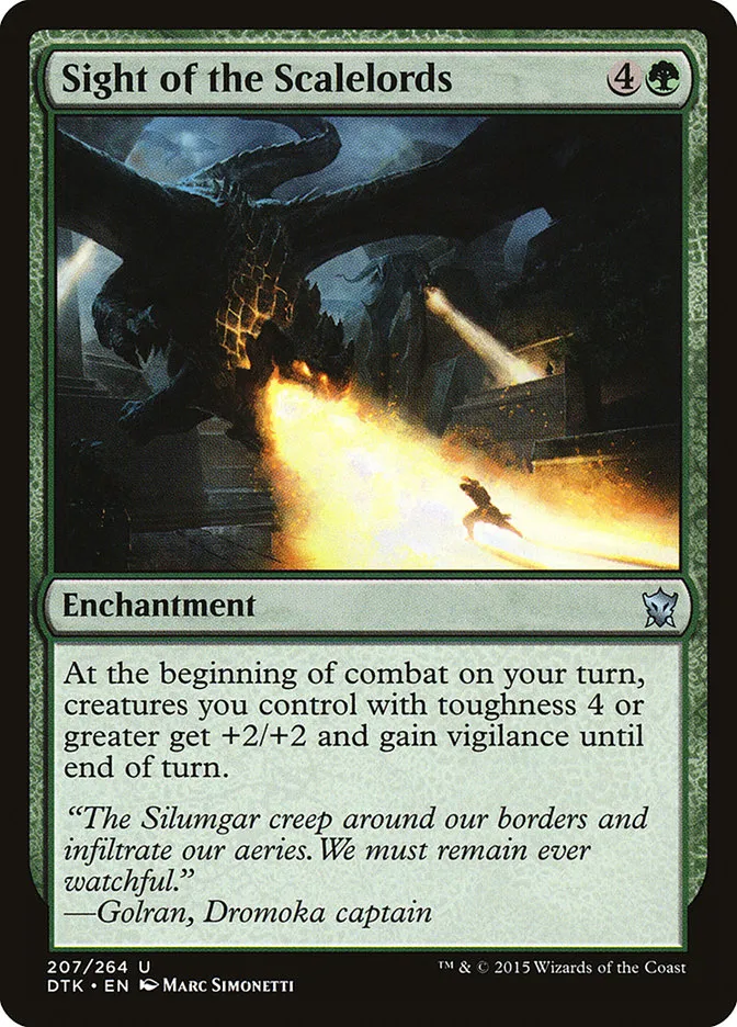 2015 Dragons of Tarkir Sight of the Scalelords uncommon #207 uncommon card image