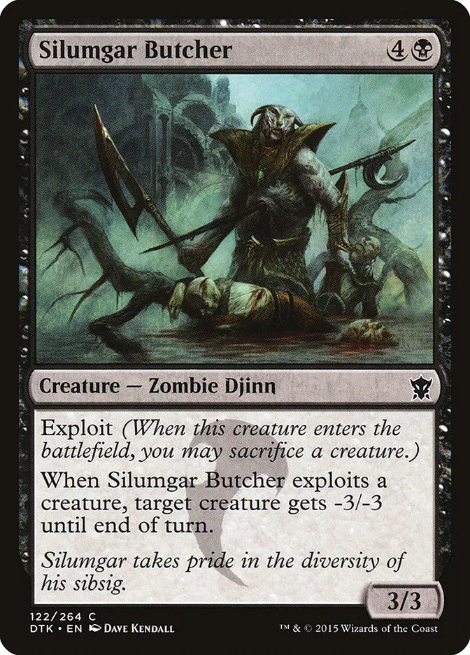 2015 Dragons of Tarkir Silumgar Butcher #122 common card image