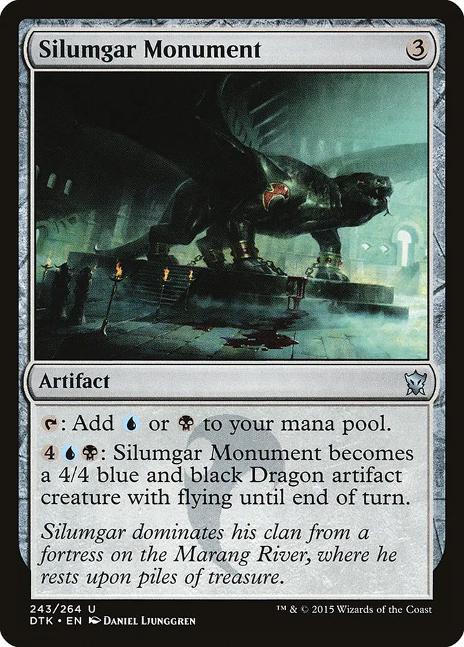 2015 Dragons of Tarkir Silumgar Monument uncommon #243 uncommon card image