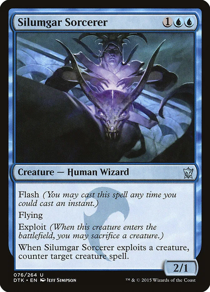 2015 Dragons of Tarkir Silumgar Sorcerer uncommon #76 uncommon card image